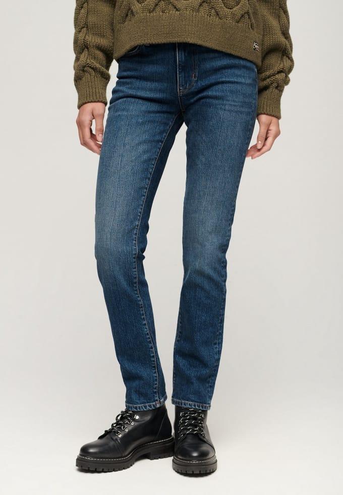 Superdry - Slimfit jeans met middelhoge taille - Dames - Jeans
