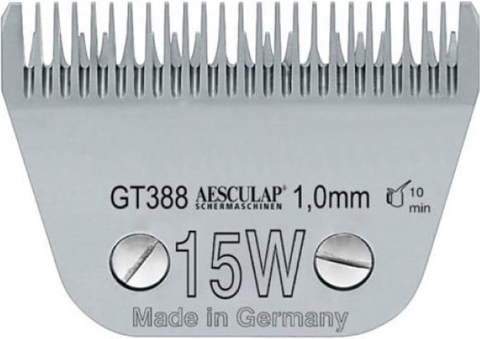 Aesculap Scheerkop breed SnapOn 1mm #15W GT388