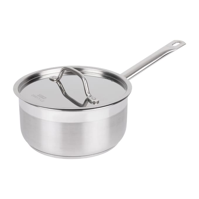 Nisbets Essentials RVS inductie steelpan 3L 20(Ø)cm inclusief deksel
