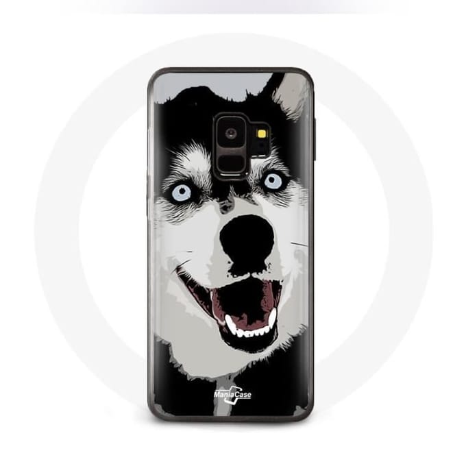 Case voor Samsung Galaxy S9 Siberische Husky Blauwe Ogen