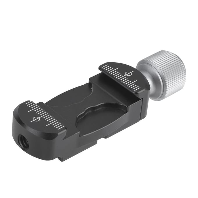 Mini Klem Extender met Koude Schoen 1/4'' Schroefgat voor L-beugel Snelkoppelingsplaat black