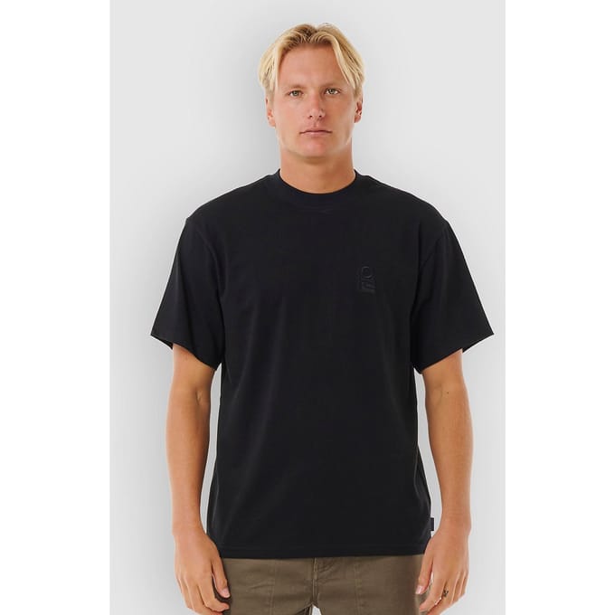 Rip Curl Heren Zoeken Embriodery Tee - Black