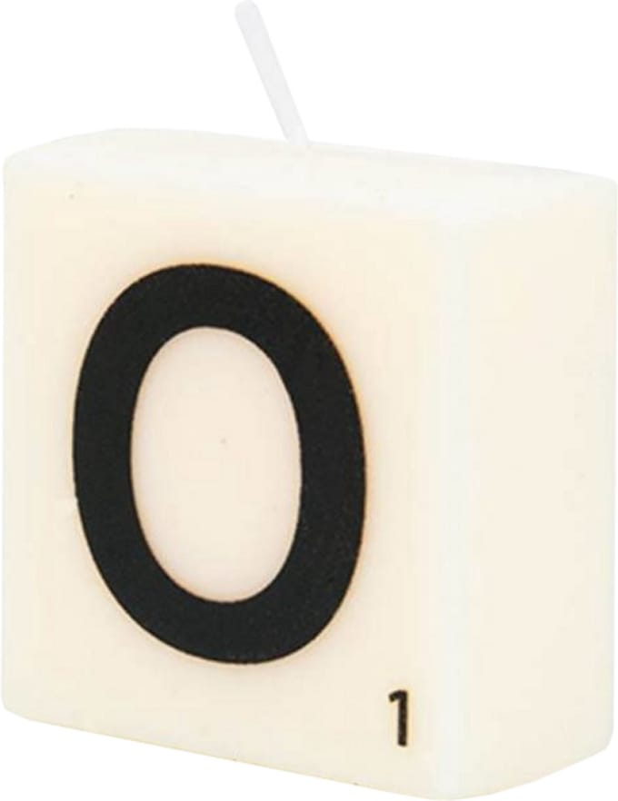 Letter Kaarsje - O