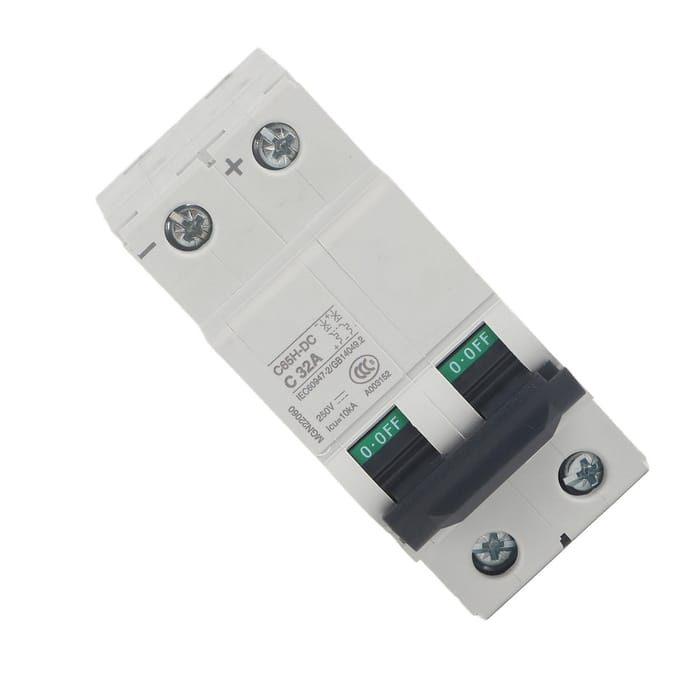 Elektrische Miniatuur C65HDC Stroomonderbreker 2P 250V Luchtschakelaar (32A)