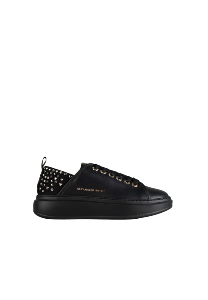 asbcwyw-0088-tbk Alexander Smith Vrouwen leder zwart
