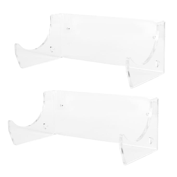 2 Stuks Wandplank Skateboard Hanger Display Opbergrek Snowboard Organizer BenodigdhedenTransparant