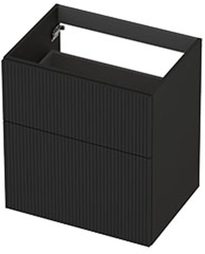 INK - Onderkast 2L A-sym Gelakt Gefr. Front - 600x450x650 Mm - Mat Zwart