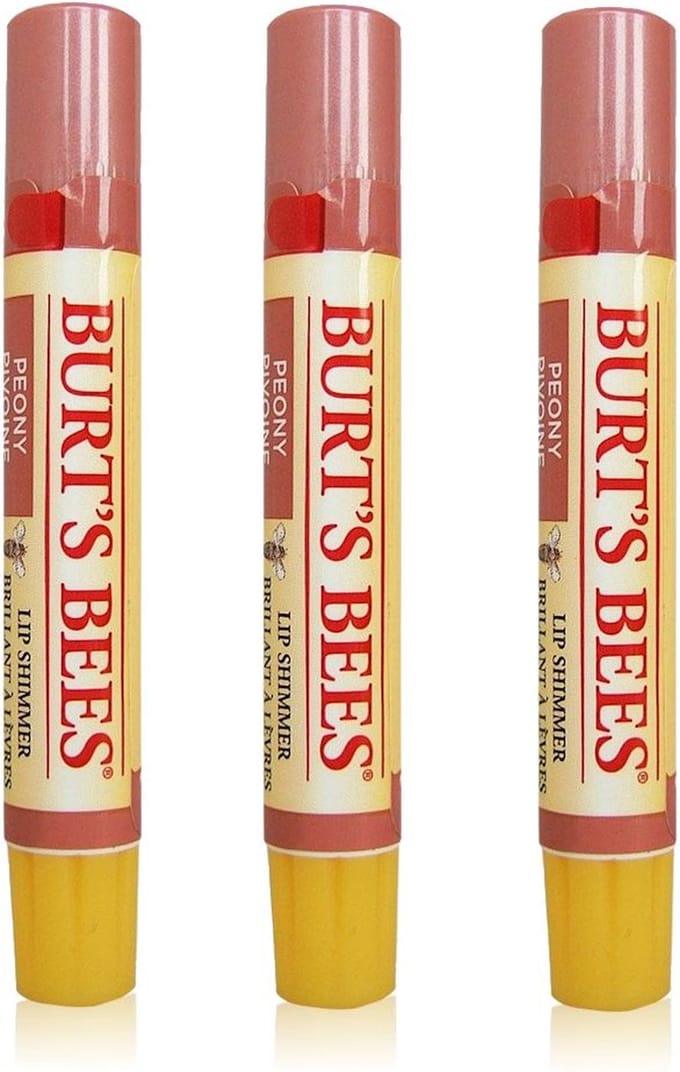 BURT'S BEES - Lip Shimmer Peony - 3 Pak