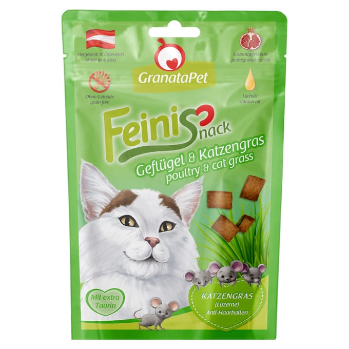50g Feinis Gevogelte & Kattengras Granatapet Kattensnacks