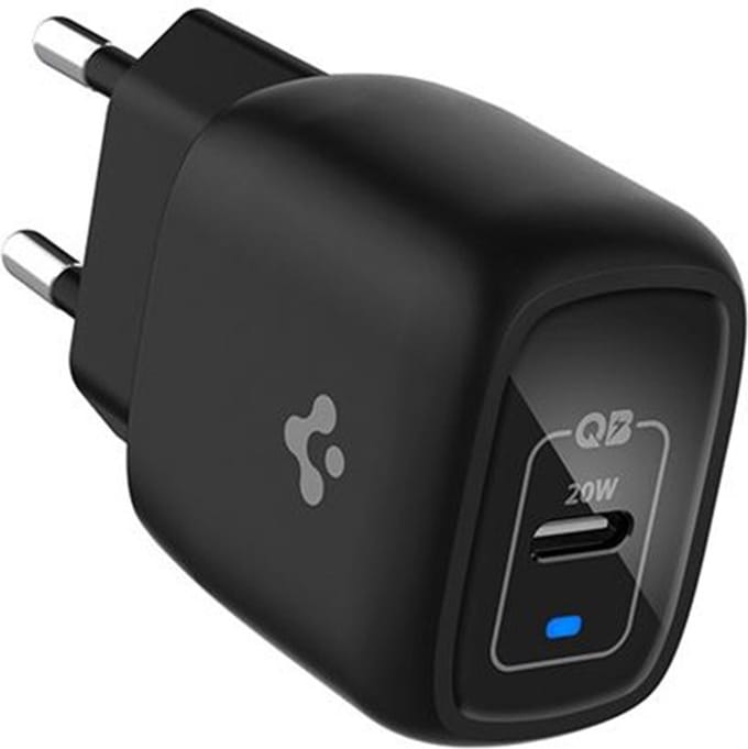 Spigen PowerArc ArcStation 20W Power Delivery 3.0 USB-C Oplader Zwart