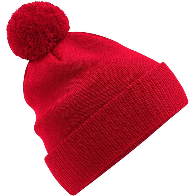 Beechfield Snowstar Biologisch Katoenen Muts (Klassiek rood)
