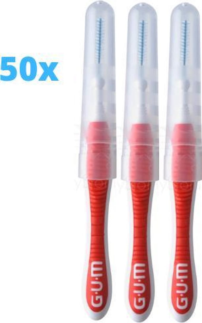 GUM Trav-ler Ragers 0.8mm Rood - 50 stuks