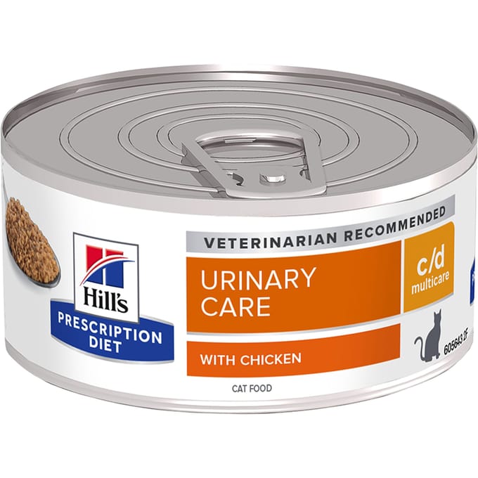 6x156 g C/D Blik Multicare met Kip - Hill's Prescription Diet Feline