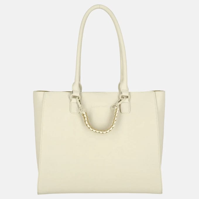 Laurent David Dorine shopper white/goud