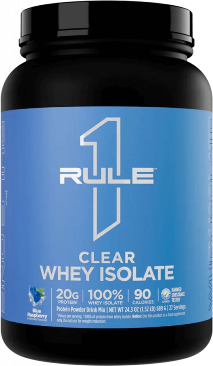 Rule1 R1 Clear Isolate (689g) Blue Raspberry - Eiwitten - Helder eiwit