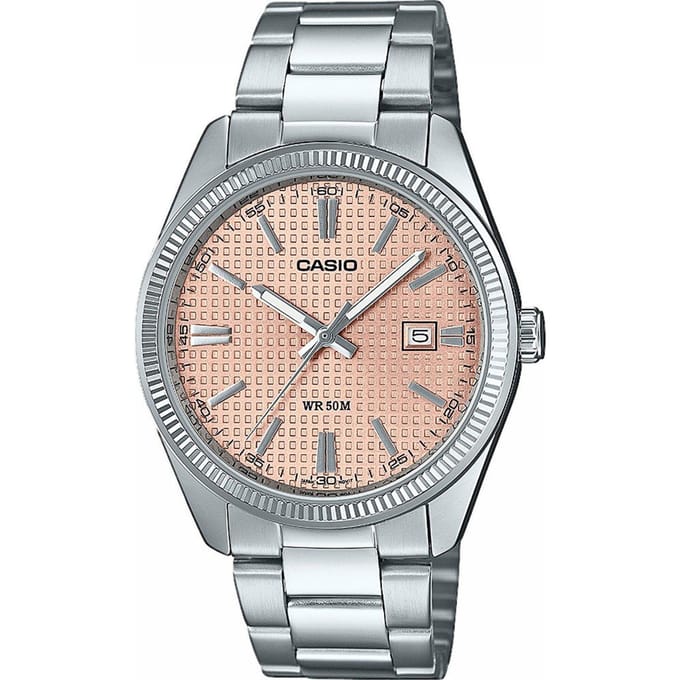 Casio Casio Collectie Heren Zilveren Horloge MTP-1302PE-4AVEF