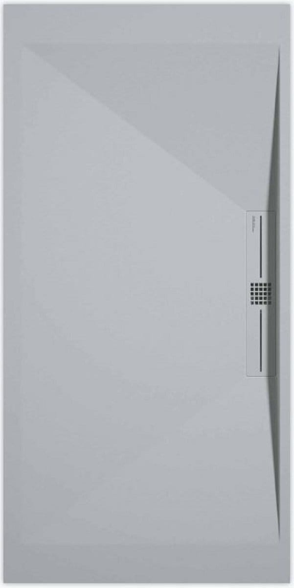 Sanifun douchebak Stone Side Gray 7035 Smooth 900 x 800 P