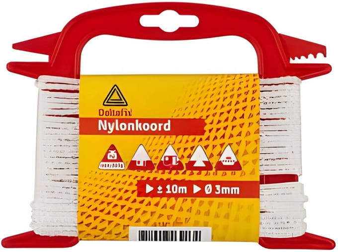 Nylonkoord wit 4mm II Deltafix