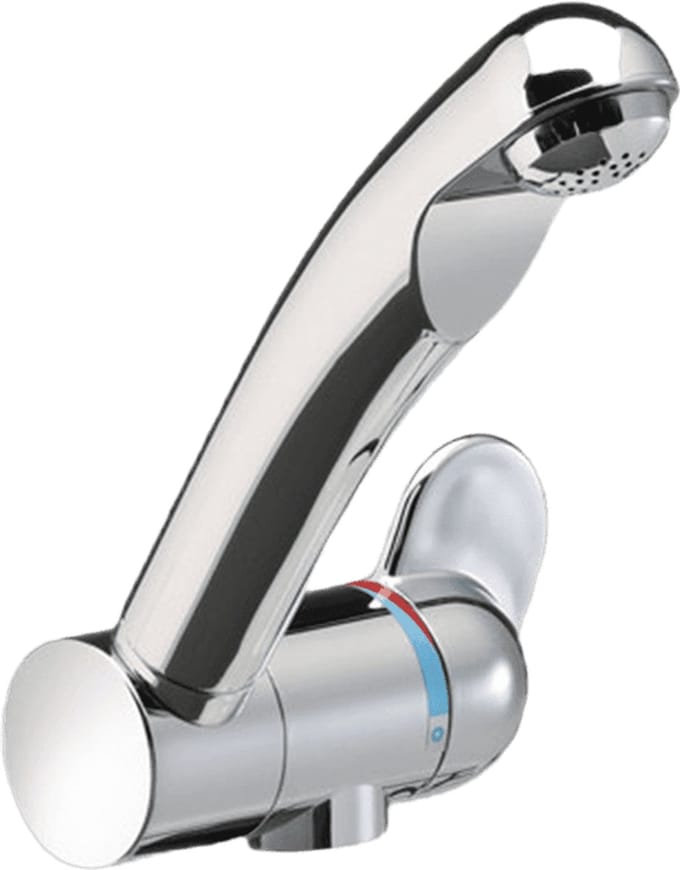 Reich Style 3005 Mengkraan (gebogen uitloop) - Kranen - Chroom