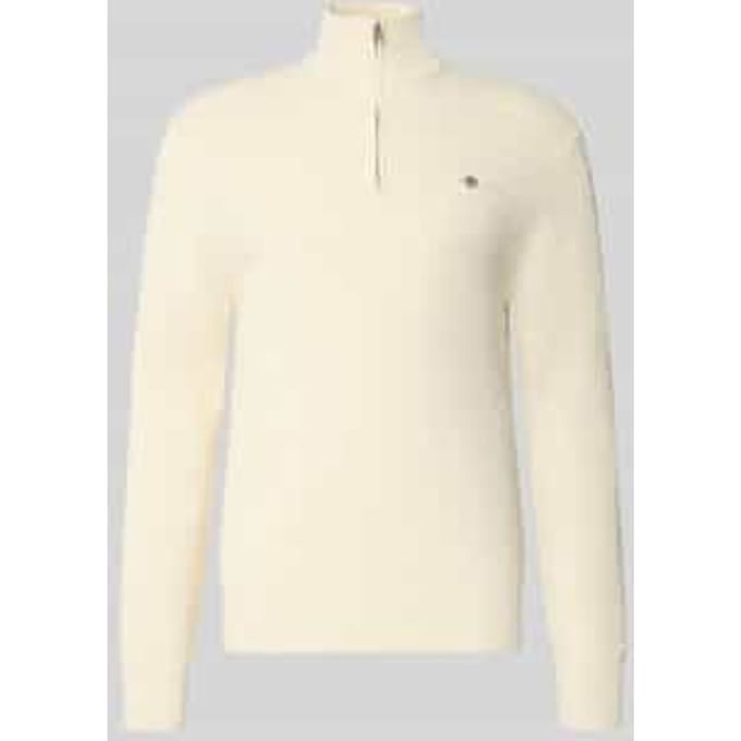 Gebreide pullover met opstaande kraag
