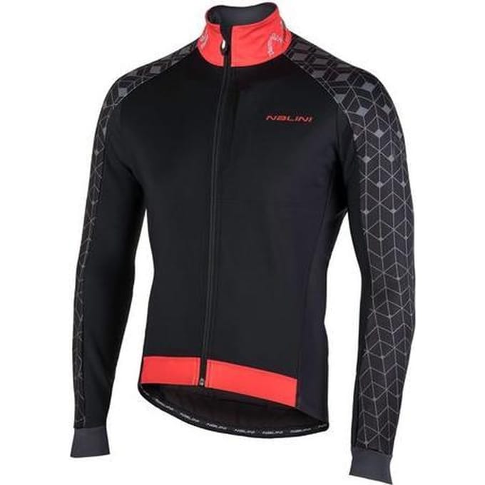 Nalini AHW Crit Fietsjack - Heren - Maat S - Zwart/rood