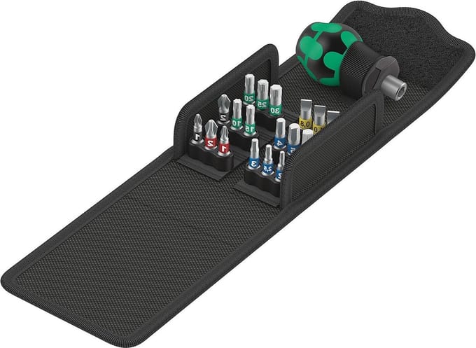 Kraftform Compact 1 Stubby schroevendraaierset 19-delig - hoogwaardig gereedschap
