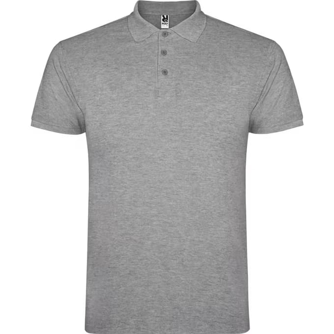 Roly Heren Star Heather Poloshirt (Heide Grijs)