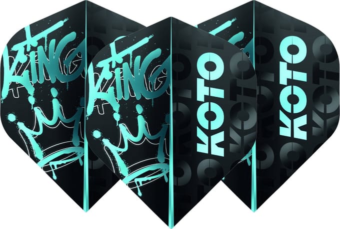 KOTO Rebel Royale Aqua OG NO2 - Dart Flights