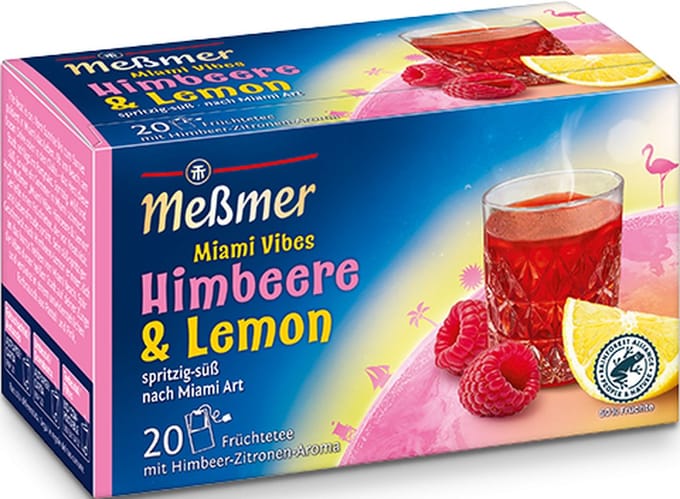 Messmer Himbeere & Lemon Miami Vibes 2.5gr (10x 20 stuks)