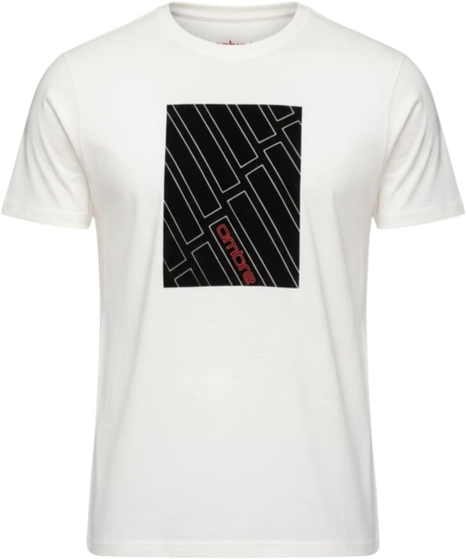 OMBRE T-shirt - Regular Fit - Korte Mouw - Printopdruk Wit M