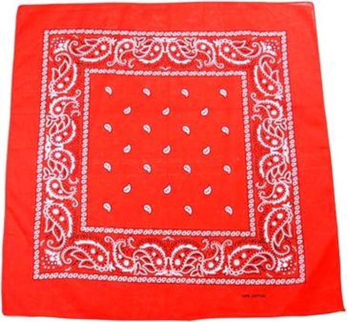 Zac's Alter Ego Bandana Paisley  Rood/Wit