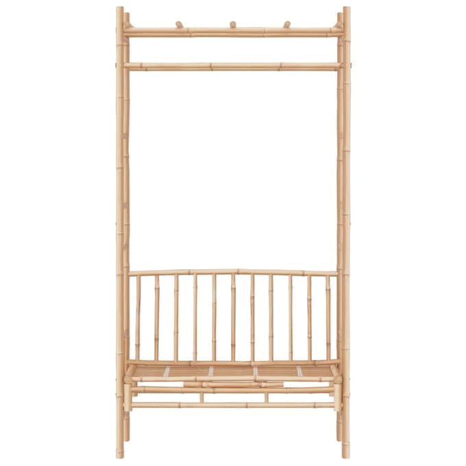 vidaXL - Tuinbank - met - pergola - 116 - cm - bamboe