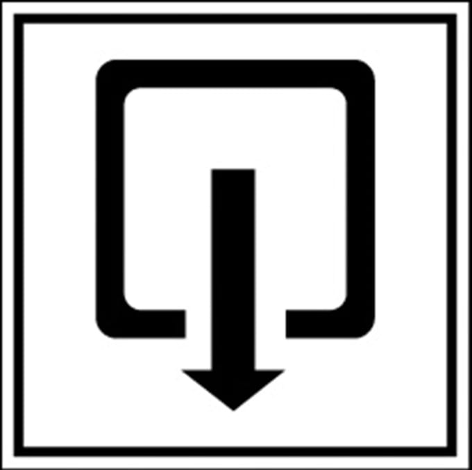 Picto Informatie Uitgang Sticker 200 X 200 Mm 800261