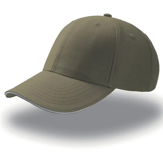 Atlantis Headwear Sport Sandwich Cap AT612 - OLIVE/WHITE - One size