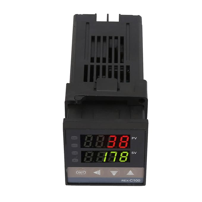 0 celsius ~1300 celsius  Alarm REX C100 Digitale LED PID Temperatuurregelaar Thermostaat Kit AC110V 240V black