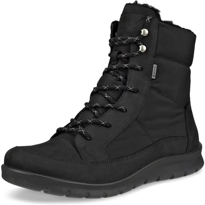 ECCO Babett dames veterboot - Zwart - Maat 39