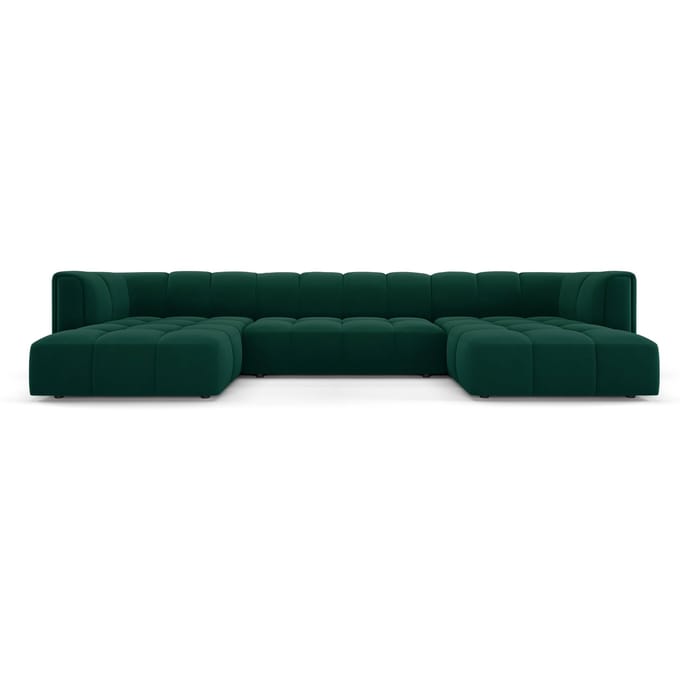 Panoramische bank Francesca velvet 5-zits | Milo Casa