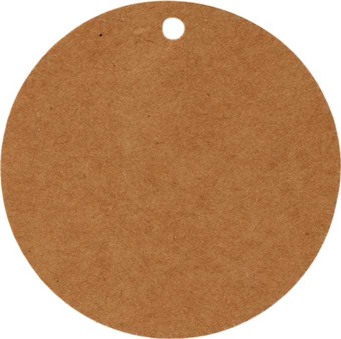 50 kraft etiketten 4,5 cm - Artemio
