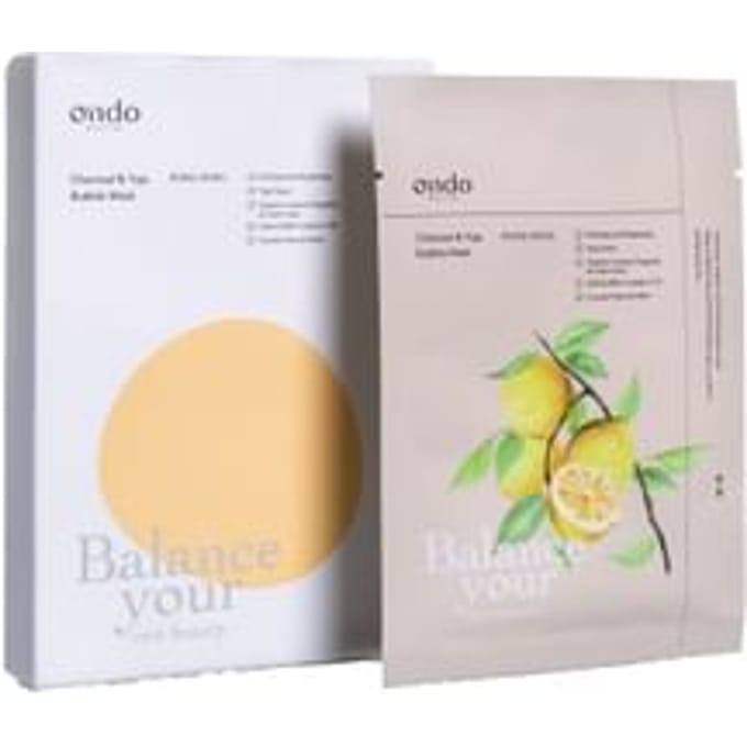 Ondo - Beauty Mask Set - 4 Types Charcoal & Yuja Bubble