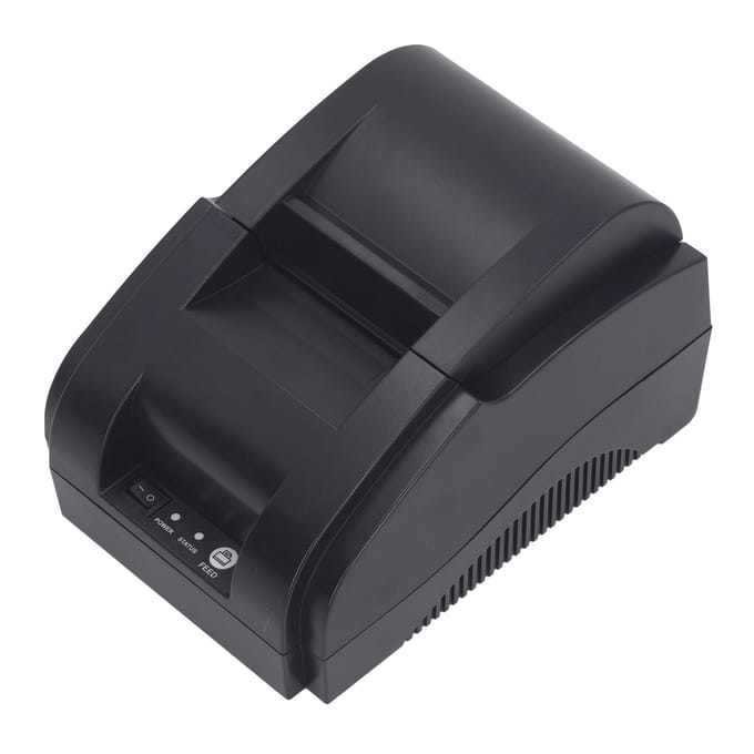 Imprimante Thermique 58mm Haute Vitesse Impression Claire Machine d'Impression de Reçus USB pour Système Windows pour IOS EU Plug