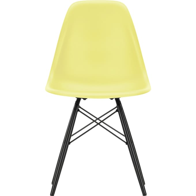 Vitra DSW Eames Plastic Side Chair - citron RE - esdoorn zwart