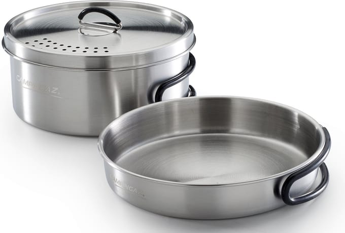 Campingaz Topf-Set Trekking Kit 3-teilig edelstahl 1 Topf+ 1 Deckel+ 1 camping tableware set