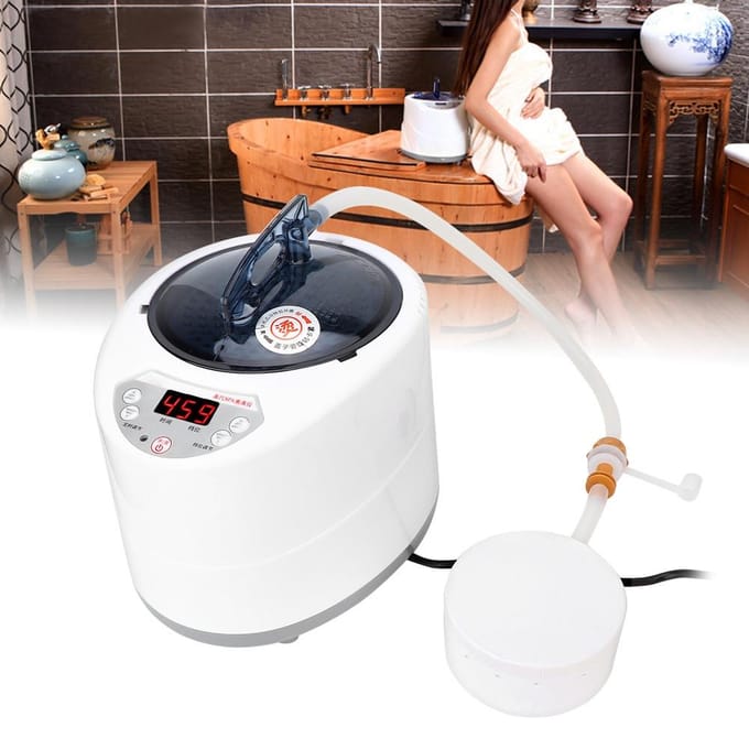 2.5L Fumigatiemachine Voetspa Stoomsauna Stomer Therapie met Afstandsbediening AU PLUG white