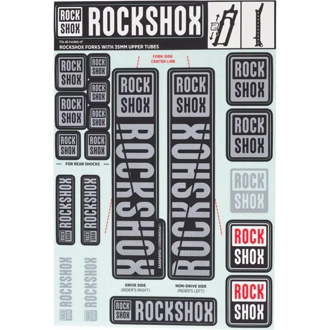 Stickers Rockshox 35mm