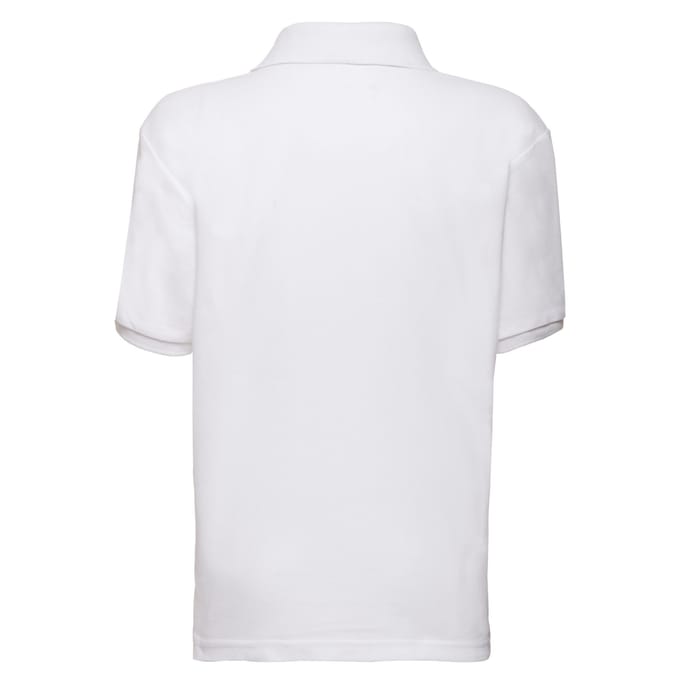 Fruit of the Loom Kinder/Kinder 65/35 Piqué Poloshirt (Wit)