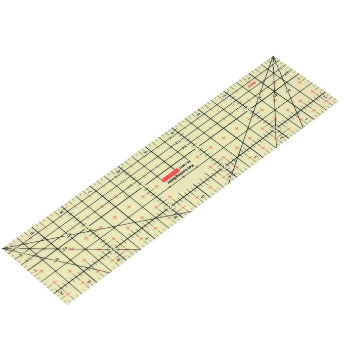 Stoffen Quiltliniaal Plastic Hittebestendig Hete Strijken Meetliniaal voor Strijkijzer Thuis beige
