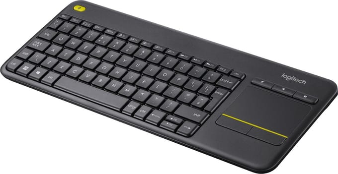 Logitech K400 Plus Tv toetsenbord RF Draadloos QWERTY US International Zwart