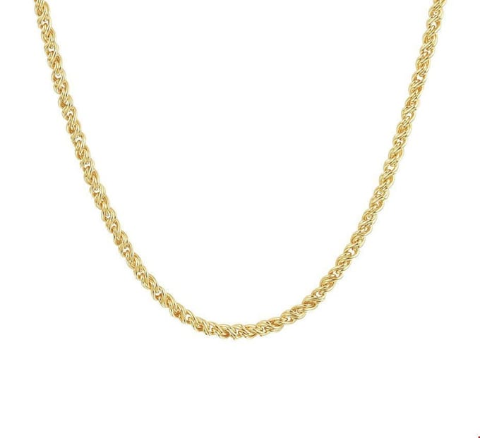 ZilGold Collier Geelgoud Draadschakel 2,8 mm 45 cm