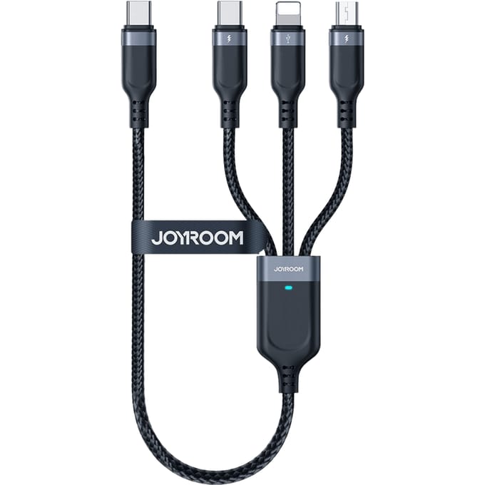Joyroom All-in-One Oplaadkabel Zwart 30cm