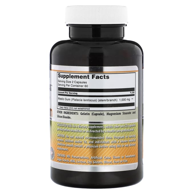 Mastic gom, 120 capsules (500 mg per capsule)